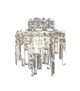 Wall Lamp 2 Light Polished Chrome, Crystal - 1