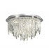 Flush Ceiling Round 6 Light Polished Chrome, Crystal - 1