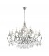 Chandelier 18 Light E14 Polished Chrome, Crystal - 1
