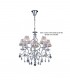 Ceiling Pendant Chandelier 5 Light Polished Chrome, Crystal - 1