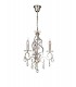 Ceiling Pendant Chandelier 3 Light French Gold, Crystal - 1