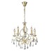 Ceiling Pendant Chandelier 5 Light French Gold, Crystal - 1