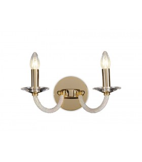 Wall Lamp Switched 2 Candle Light Gold, Crystal - 1