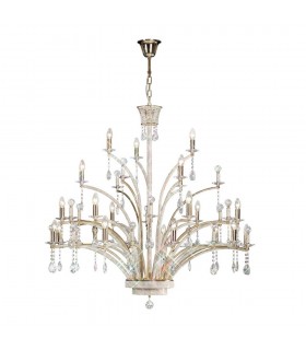 Ceiling Pendant Chandelier 21 Light French Gold, Crystal (Item Requires Assembly) - 1