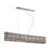 Ceiling Pendant Rectangular 9 Light Polished Chrome, Crystal - 1