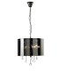Ceiling Pendant with Chrome Shade 3 Light Polished Chrome, Crystal - 1
