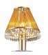 Clip-On Shade with Amber Glass Rods French Gold, - 1