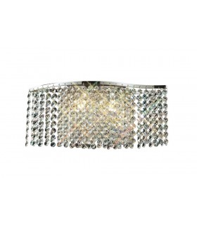 Wall Lamp Switched 2 Light Polished Chrome, Crystal - 1