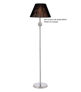 Floor Lamp (SHADE SOLD SEPARATELY) 1 Light Polished Chrome, Crystal - 1