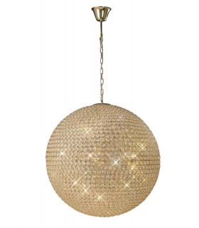 Ceiling Pendant 12 Light French Gold, Crystal - 1