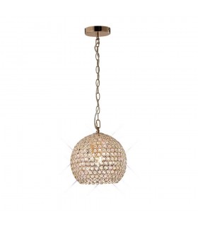 Ceiling Pendant 4 Light French Gold, Crystal - 1