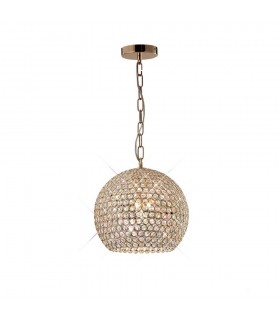 Ceiling Pendant 5 Light French Gold, Crystal - 1