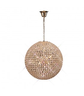 Ceiling Pendant 9 Light French Gold, Crystal - 1