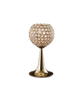 Table Lamp 2 Light French Gold, Crystal - 1
