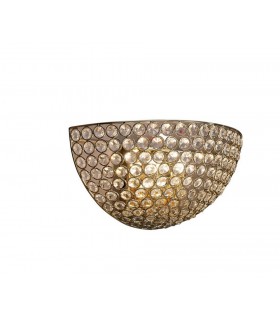 Wall Lamp Circular 2 Light French Gold, Crystal - 1