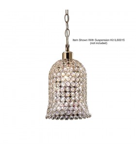 Bell Non-Electric SHADE ONLY French Gold, Crystal - 1