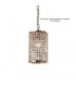 Cylinder Non-Electric SHADE ONLY French Gold, Crystal - 1