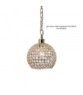 Globe Non-Electric SHADE ONLY French Gold, Crystal - 1