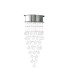 Wall Lamp 2 Light Polished Chrome, Crystal - 1