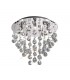 Semi Flush Ceiling Round 5 Light Polished Chrome, Crystal - 1