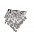 Semi Flush Ceiling Square 5 Light Polished Chrome, Crystal - 1