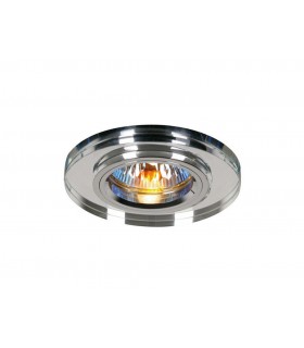 Recessed Downlight Shallow Round RIM ONLY Clear, Requires 100035310 To Complete The Item - 1