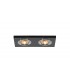 Dual Head Recessed Downlight Rectangle RIM ONLY Black, Requires 100035310 To Complete The Item - 1