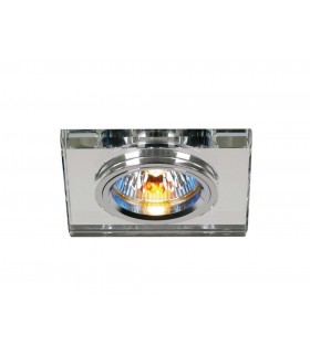 Recessed Downlight Shallow Square RIM ONLY Clear, Requires 100035310 To Complete The Item - 1