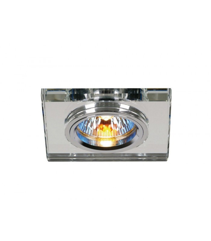 Recessed Downlight Shallow Square RIM ONLY Clear, Requires 100035310 To Complete The Item - 1