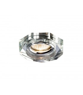 Recessed Downlight Deep Hexagonal RIM ONLY Clear, Requires 100035310 To Complete The Item - 1