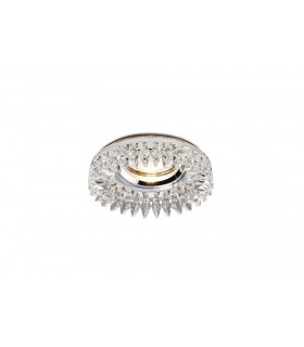Recessed Downlight Round with Square s Perimeter RIM ONLY Clear, Requires 100035310 To Complete The Item - 1