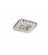 GU10 Square Recessed Downlight Polished Chrome, Crystal - 1