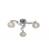 Flush Ceiling 3 Light Polished Chrome, Crystal - 1