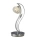 Table Lamp 1 Light Polished Chrome, Crystal - 1