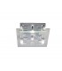 Ceiling Square with Square Pattern 6 Light Polished Chrome, Crystal - 1