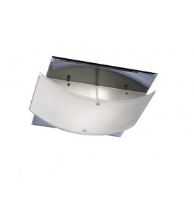 Flush Ceiling 2 Light Polished Chrome, Mirror - 1