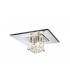 Flush Ceiling Square 5 Light G9 Polished Chrome, Crystal - 1