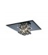 Flush Ceiling Square 8 Light G9 Polished Chrome, Smoked Mirror, Smoked Crystal - 1