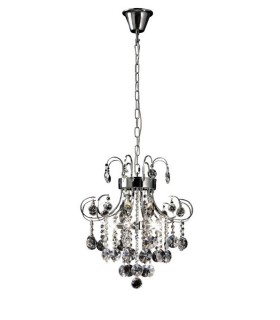Ceiling Pendant 5 Light Polished Chrome, Crystal - 1