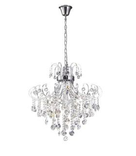 Ceiling Pendant 7 Light Polished Chrome, Crystal - 1