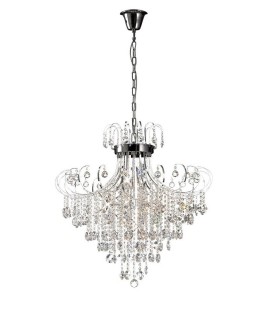 Ceiling Pendant 8 Light Polished Chrome, Crystal - 1