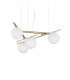 Atlas Globe Pendant Ceiling Light Gold 4x G9-1