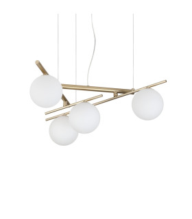 Atlas Globe Pendant Ceiling Light Gold 4x G9-1