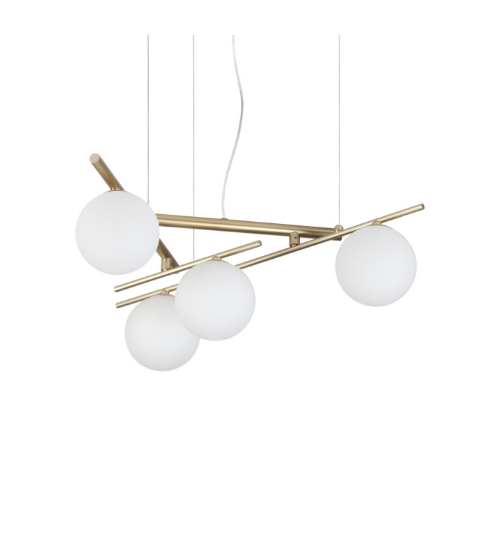 Atlas Globe Pendant Ceiling Light Gold 4x G9-1