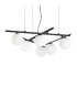 Atlas Globe Pendant Ceiling Light Black 6x G9-1