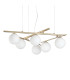 Atlas Globe Pendant Ceiling Light Gold 6x G9-1