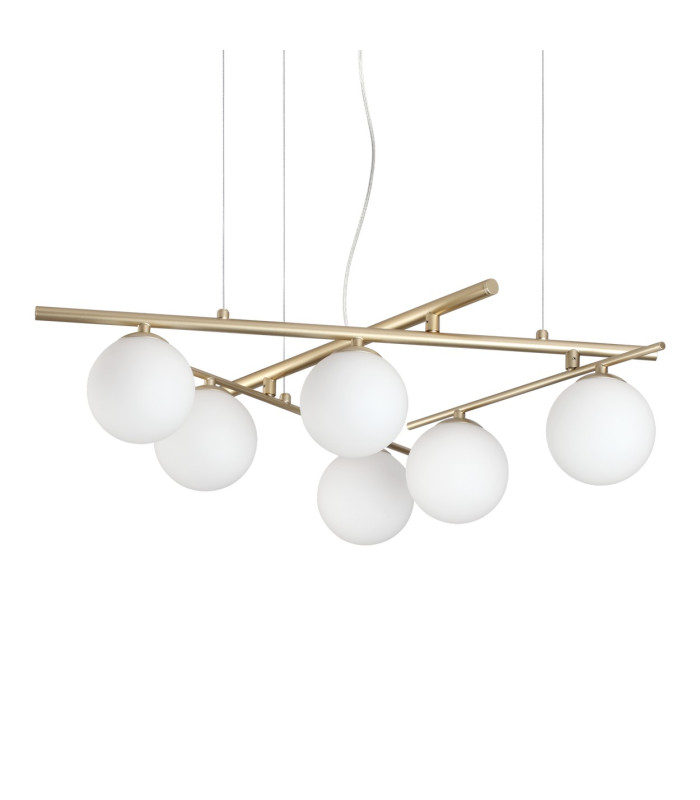 Atlas Globe Pendant Ceiling Light Gold 6x G9-1
