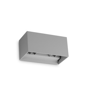 Atom 20cm Outdoor Up Down Wall Lamp Grey 4x LED 2250lm 3000K IP54-1