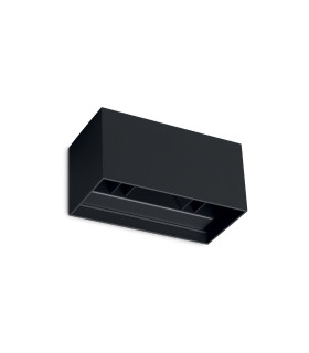 Atom 20cm Outdoor Up Down Wall Lamp Black 4x LED 2400lm 4000K IP54-1