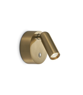 Bean Rechargeable Round Reading Wall Light Brass 1x LED 200lm 3000K Dimmable-1